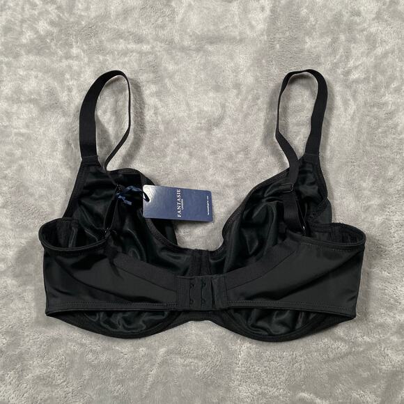 Fantasie Smoothing Bra Womens US 36GG Black Underwire Supportive Adjustable New - Picture 2 of 8